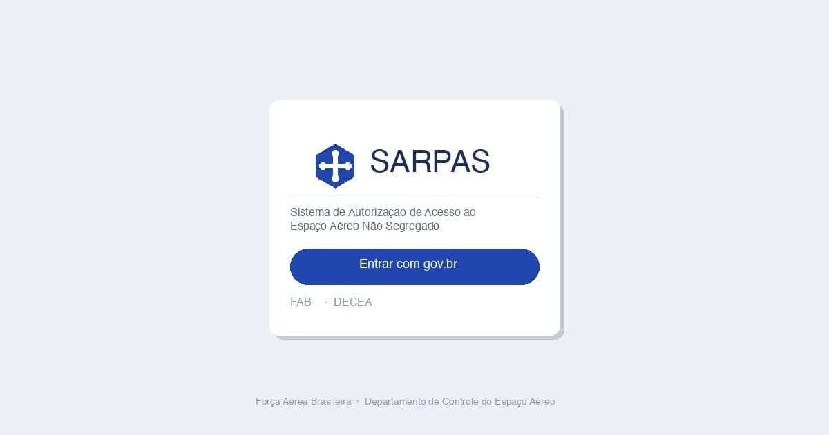 SARPAS: como solicitar autorização de voo de drone